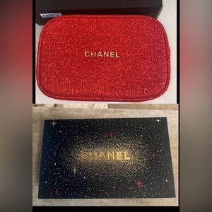 Chanel 2021 Red Beauty Bag